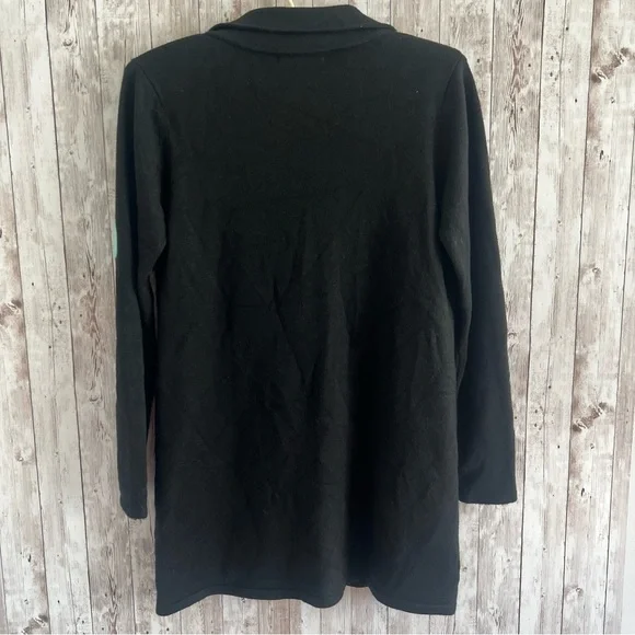 Patrizia Luca Black Cardigan with Multicolor Dots - Picture 2 of 4